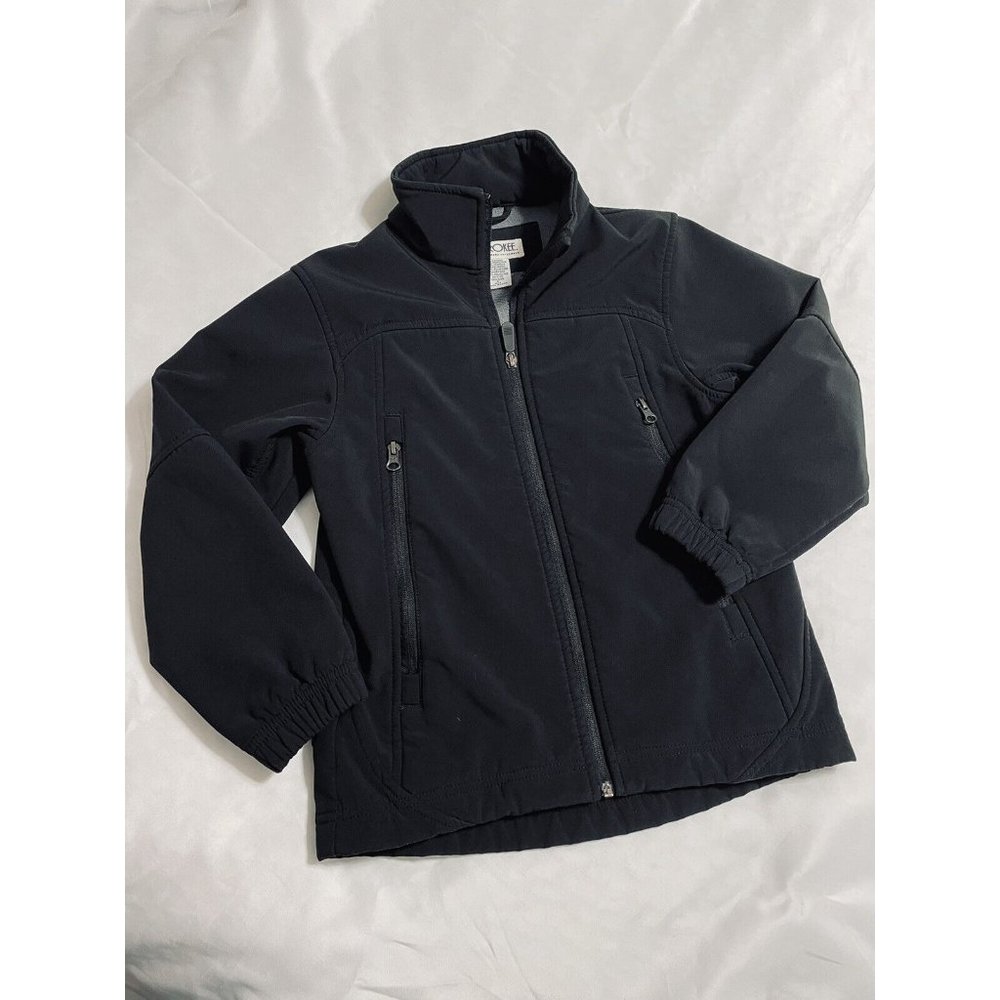 Cherokee Boys Black Zip Up Jacket Size S 6/7 Single Layer - Picture 2 of 8